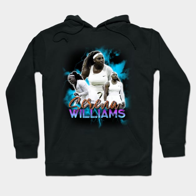 Serena Williams Bootleg Vintage Hoodie by indigosstuff